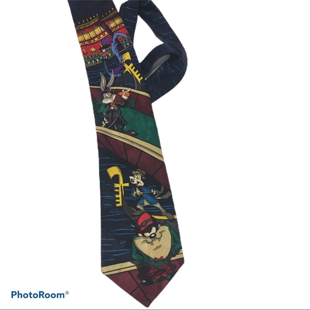 Vintage tie1994 looney tunes mania Bugs Bunny Taz